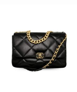 Chanel 19 Maxi Handbag Black For Women, Shoulder and Crossbody Bags 14in/36cm AS1162 B04852 94305
