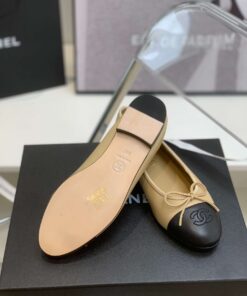 Chanel Ballet Flats Beige For Women - Image 6