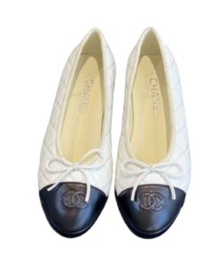 Chanel Ballet Flats White For Women