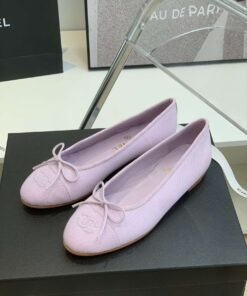 Chanel Ballet Flats Purple For Women
