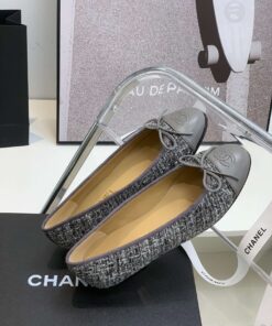 Chanel Ballet Flats Grey For Women - Image 8