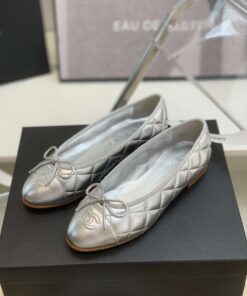 Alternative view of Chanel Ballet Flats in Silver For Women