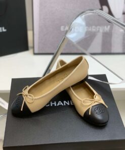 Chanel Ballet Flats Beige For Women - Image 7