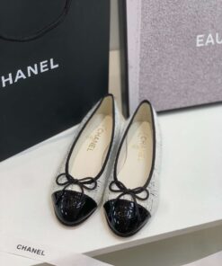 Chanel Ballet Flats White For Women - Image 3
