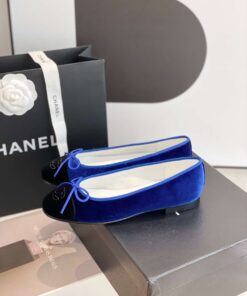 Chanel Ballet Flats Blue For Women - Image 7