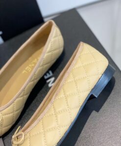 Chanel Ballet Flats Beige For Women - Image 3