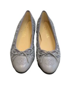 Chanel Ballet Flats Grey For Women