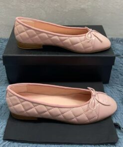 Chanel Light Pink Ballet Flats for Women - Image 3