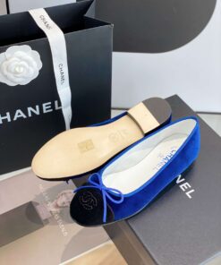 Chanel Ballet Flats Blue For Women - Image 6