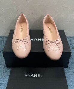 Chanel Light Pink Ballet Flats for Women - Image 4