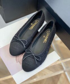 Chanel Ballet Flats Black For Women - Image 6