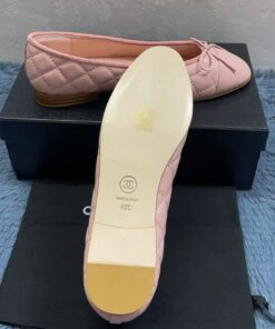 Chanel Light Pink Ballet Flats for Women - Image 6