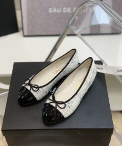 Chanel Ballet Flats White For Women