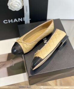 Chanel Ballet Flats Beige For Women - Image 5