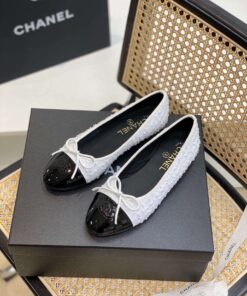 Chanel Ballet Flats White For Women