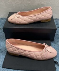 Chanel Light Pink Ballet Flats for Women - Image 7