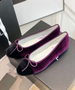 Chanel Ballet Flats Purple For Women