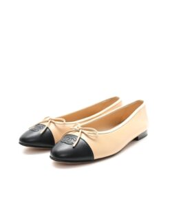 Chanel Ballet Flats Beige For Women