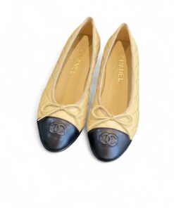 Chanel Ballet Flats Beige For Women