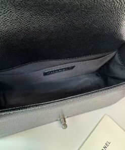 Chanel Boy Medium Crossbody Bag 9.8in/ 25cm Black Palladium Hardware For Women - Image 6