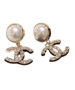Chanel CC Earrings Gold Hardware For Women