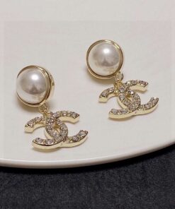 Chanel CC Earrings Gold Hardware For Women - Image 10