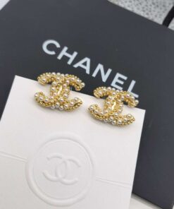 Chanel Gold CC Earrings for Women