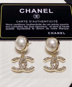 Chanel CC Earrings Gold Hardware For Women - Image 8