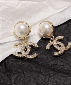 Chanel CC Earrings Gold Hardware For Women - Image 7