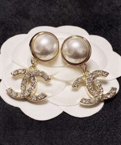 Chanel CC Earrings Gold Hardware For Women - Image 6