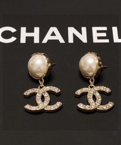 Chanel CC Earrings Gold Hardware For Women - Image 3