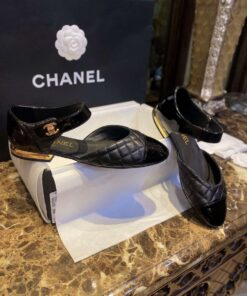 Chanel CC Logo Sling Black For Women - Image 7