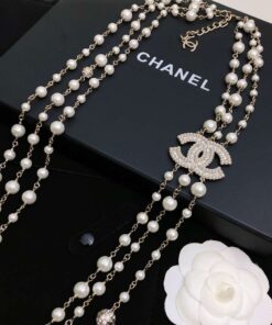 Chanel Chain Necklace Gold - Image 4