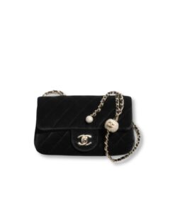 Chanel Classic Flap Bag Small Crossbody 7.9in/ 20cm Black Gold Hardware For Women AS1787 B20826 94305