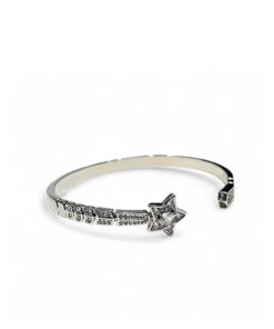 Chanel Comète Chevron Bracelet White Gold For Women