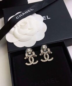 Chanel Double C Earrings Gold For Women