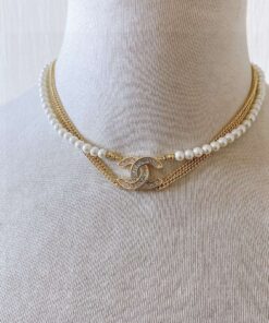 Alternative view of Chanel Double C Necklace Gold For Women