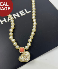 Alternative view of Chanel Love Pearl Necklace White For Women