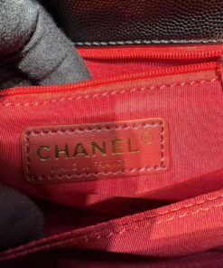 Chanel Flap Bag Medium Crossbody 9in/ 23cm Black Gold Hardware For Women A92990 - Image 5