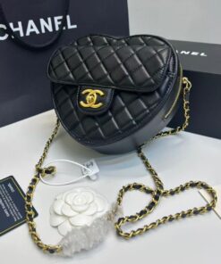 Alternative view of Chanel Mini Heart Bag Black For Women 7in/18cm AS3191 B07958 94305