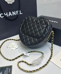 Chanel Mini Heart Bag Black For Women 7in/18cm AS3191 B07958 94305 - Image 3