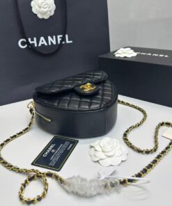 Chanel Mini Heart Bag Black For Women 7in/18cm AS3191 B07958 94305 - Image 4