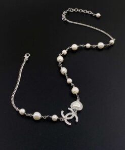Chanel Pearl Love Necklace White For Women - Image 5