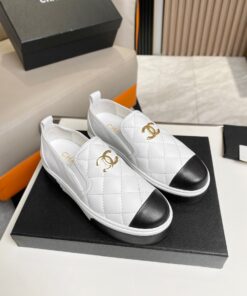 Alternative view of Chanel Platform Casual Style Plain White For Women