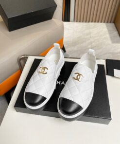 Chanel Platform Casual Style Plain White For Women - Image 5
