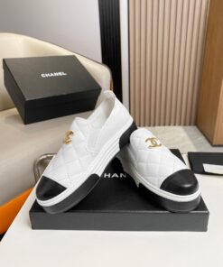 Chanel Platform Casual Style Plain White For Women - Image 7
