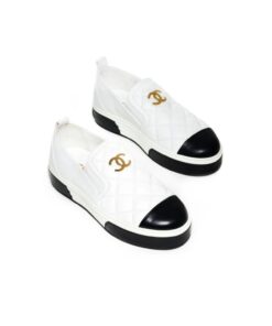 Chanel Platform Casual Style Plain White For Women