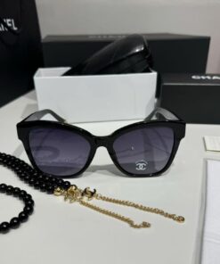 Alternative view of Chanel Square Sunglasses Black For Women A71510 X02016 S2218