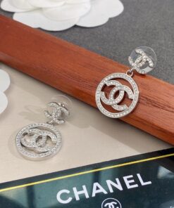 Chanel Circle Earrings Silver For Women - Image 3