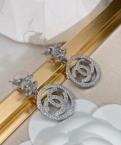 Chanel Circle Earrings Silver For Women - Image 5